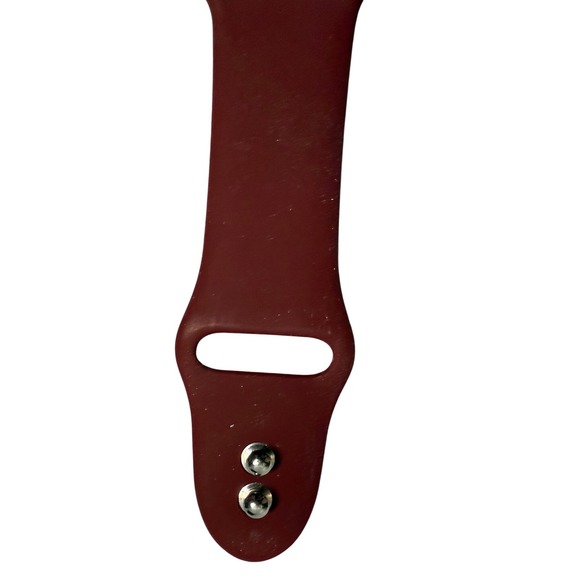 Apple Watch Sport Band Burgundy Red Silicone Strap Replacement S/M M/L NWOT - Picture 6 of 8
